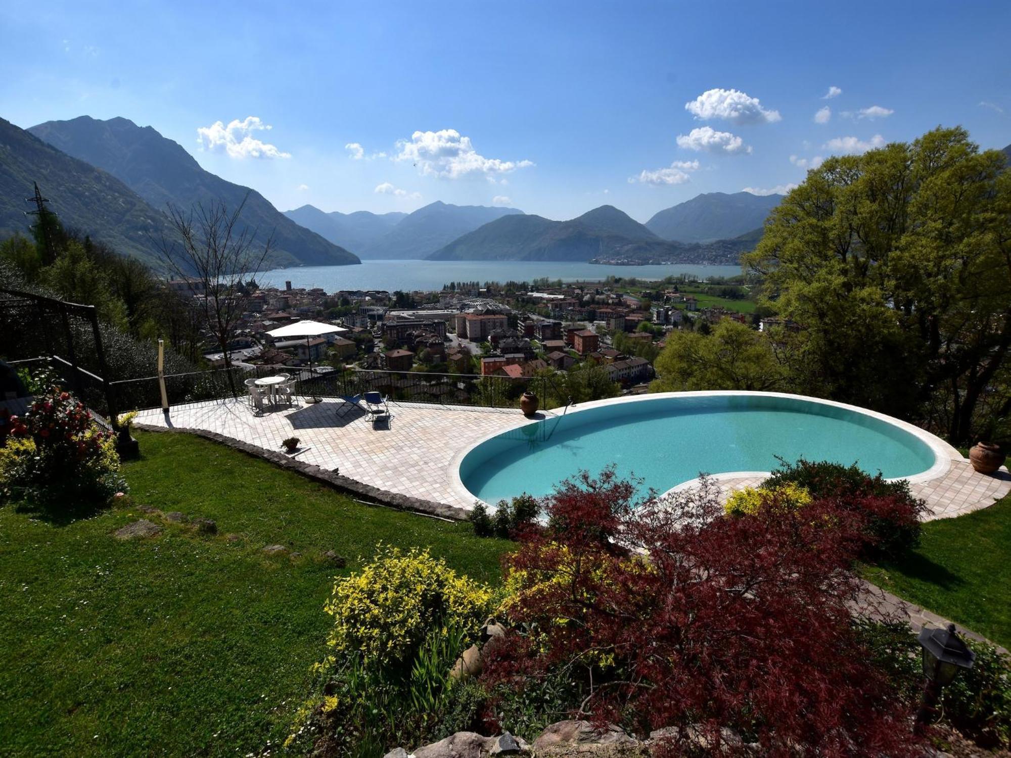 Villa In Pisogne With Pool Garden And Lake View Exterior foto